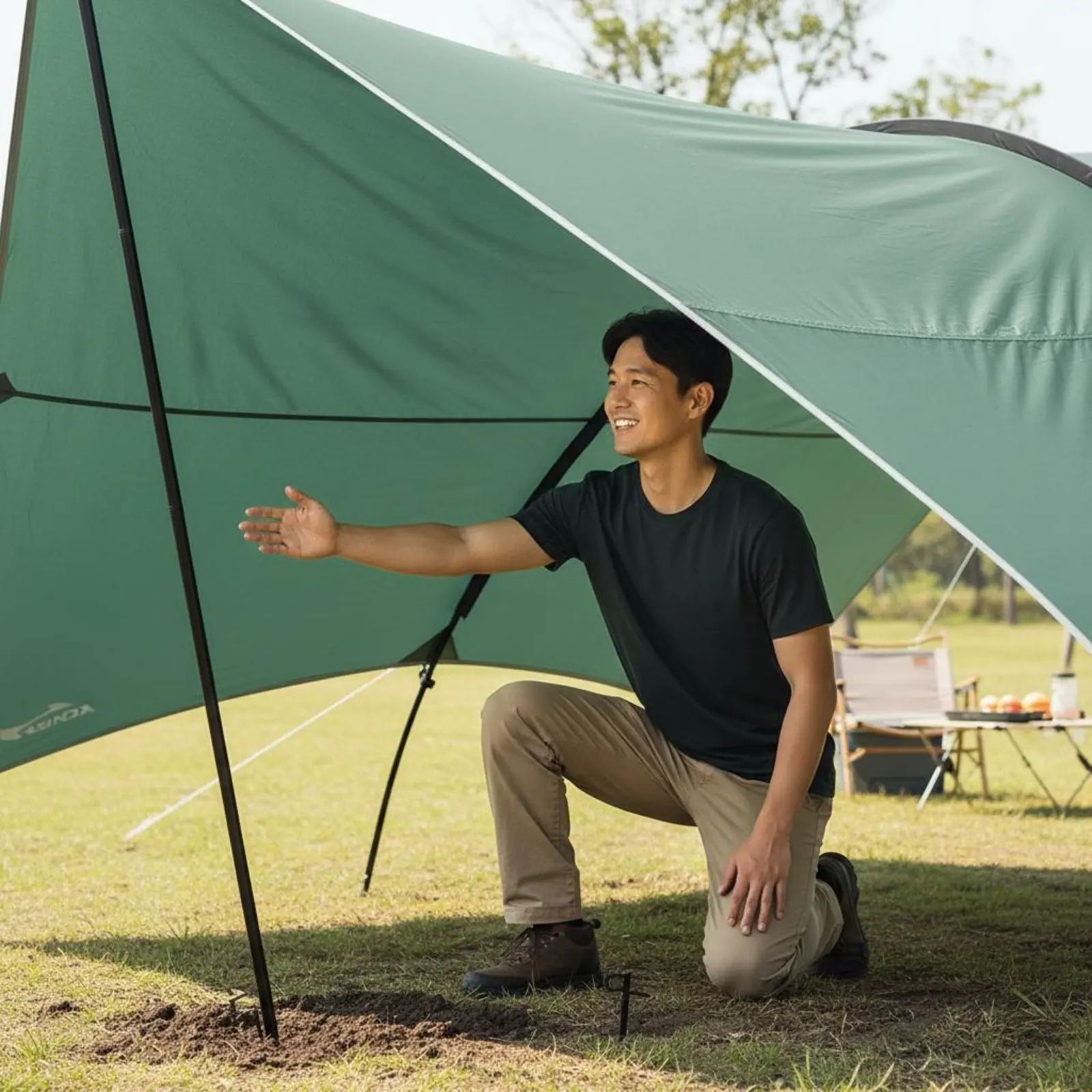 

Многофункциональный тент-навес от солнца и дождя, устойчивый к разрывам, для кемпинга, семейного отдыха и пикников на природе, простая установка