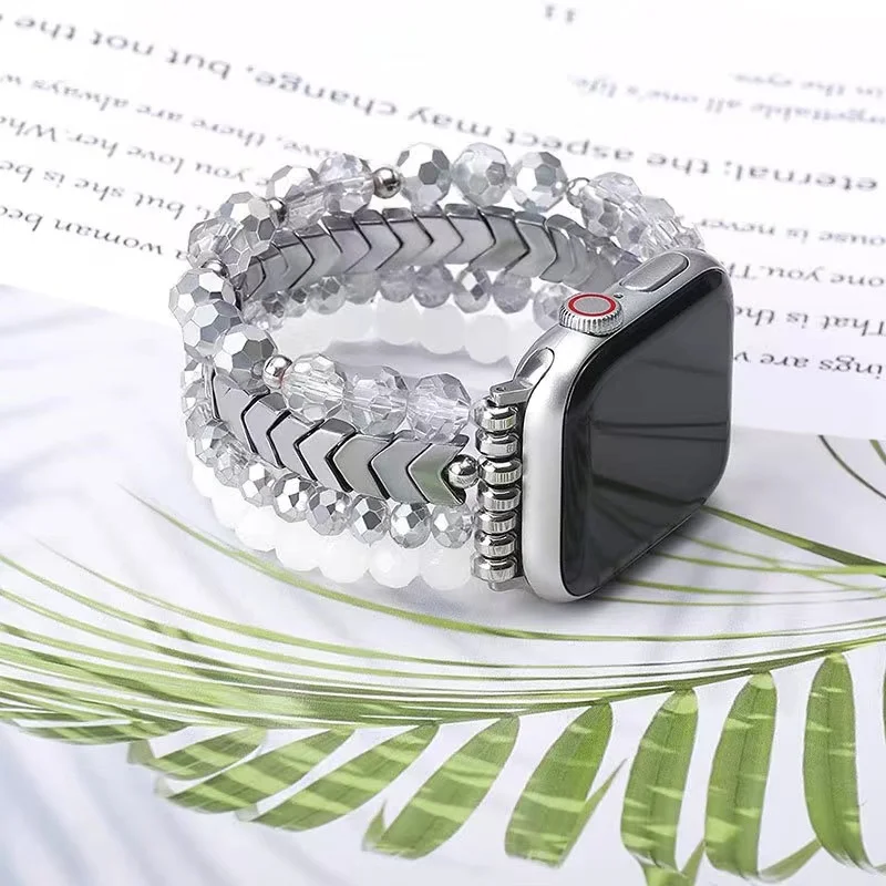 Sieraden + legering metalen band voor Apple Watch Band 9 8 7 45 mm 41 mm Ultra 49 mm Damesarmband Polsband voor 6 5 4 SE 44 mm 40 mm 3 42 mm