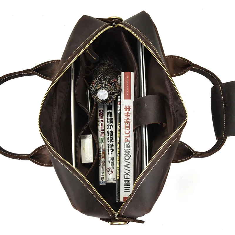 Valigette da lavoro all'aperto Borsa da uomo da viaggio Valigette semplici da pendolarismo Borse in pelle Aktetassen MHGWB