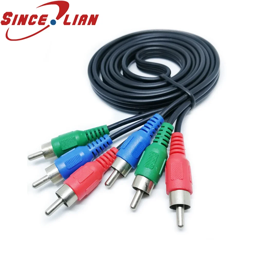 3RCA Male to 3 RCA Male Composite Audio Converte Video AV Cable Plug 3X RCA Digital Camera CD Player VCR AV Cord Adapter