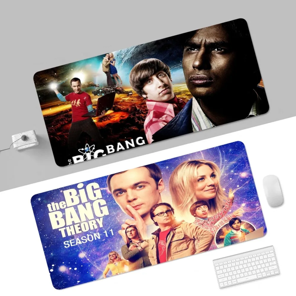 The Big Bang Theory 90x40cm Big Thickened Mouse Pad Oversized Gaming Keyboard Notebook Table Mat For Teen Girls Bedroom