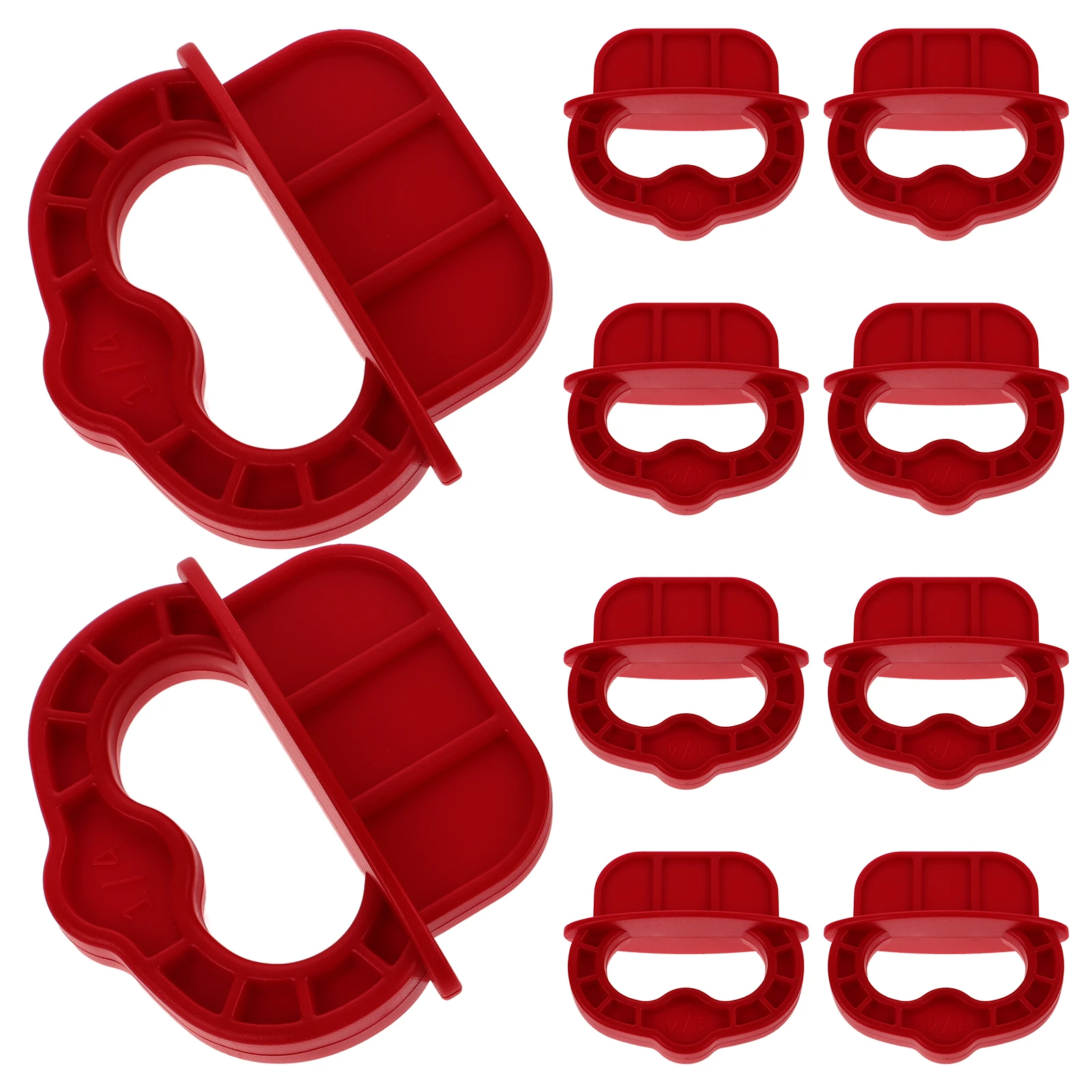 

12 Pcs Deck Board Spacer Rings 1/4 Inch Mezzanine Tool for 1/4 Gap Decking Board Spacer Decking Boards Gardening Floor