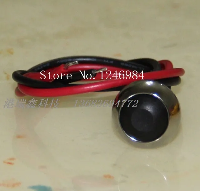 

[SA]M12 trigger round black bright metal buttons normally open reset switch waterproof Taiwan Deli Wei--20pcs/lot