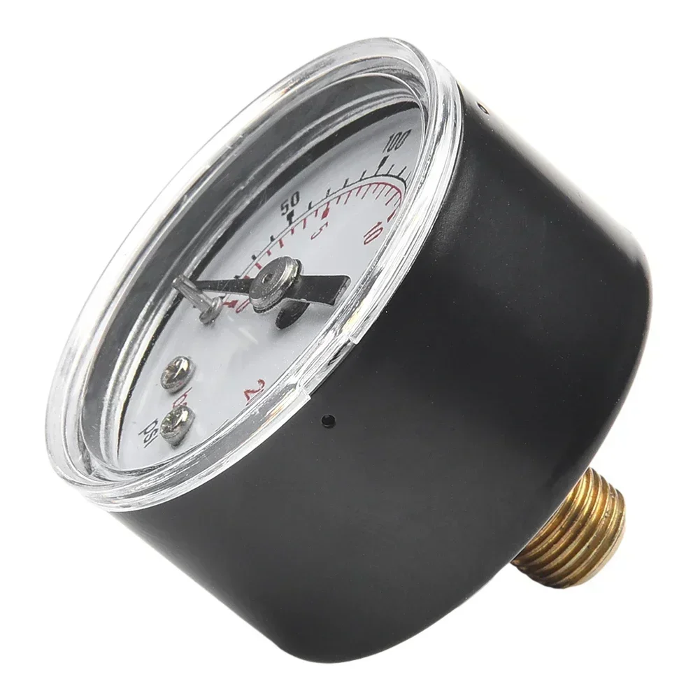 40mm Liquids Filled Pressure Gauge Stainless Steel Case 030psi With 18BSPT Thread For Gas And Liquid Measurement