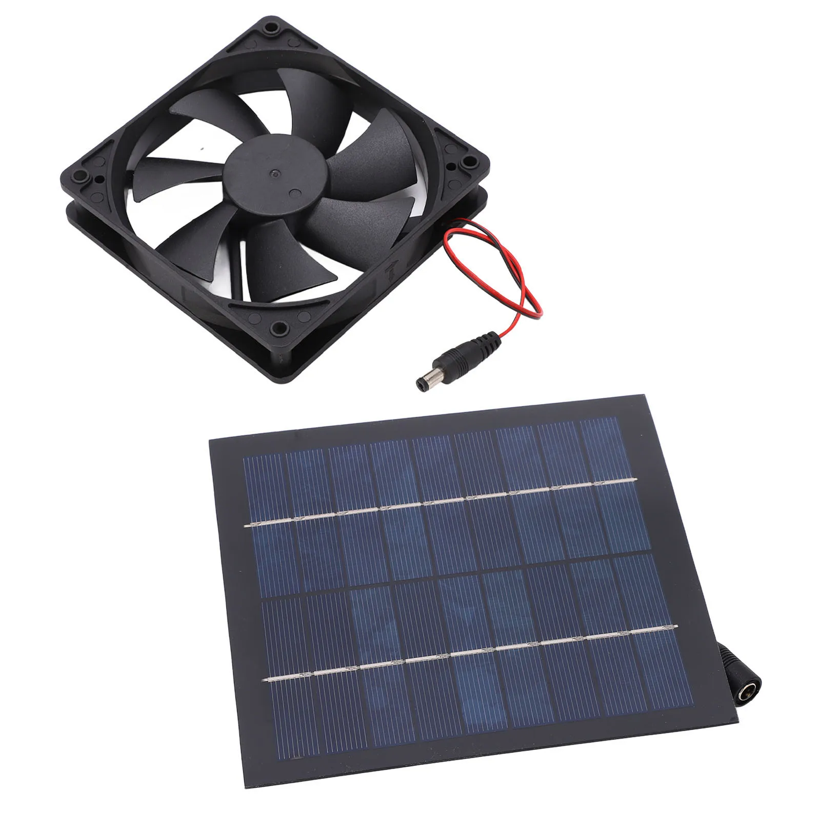 Solar Powered Fan Waterproof IP65 20% Conversion Rate 20W Exhaust Fan For Kitchens Greenhouses Pet Houses Solar Panel Fan Kit