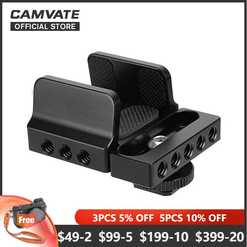 CAMVATE Universal SSD Holder Clamp Adjustable Width (35mm ~ 80mm) With 1/4