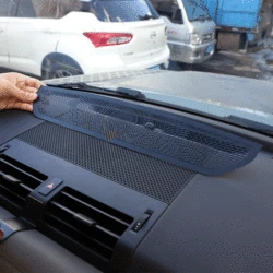 For Land Rover Defender 110 2020-2024 Stainless Steel Car Dashboard Air Outlet Anti-blocking Mesh Cover Dashboard Speaker Cover