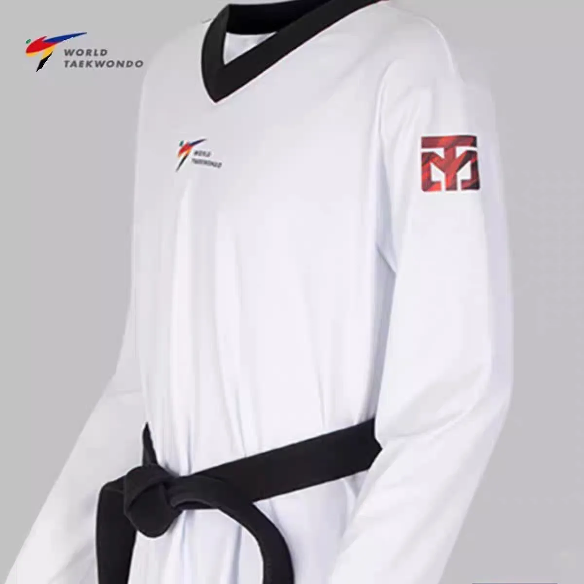 

Белый воротник MOOTO Taekwondo Duo Booker унисекс, высокая эластичность, спортивная быстросохнущая униформа для соревнований, детская и взрослых