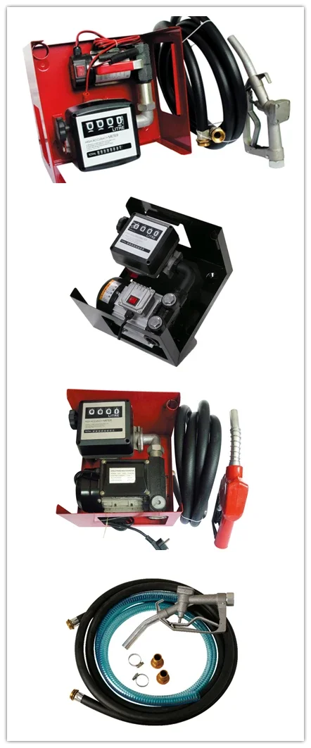 ETP-60A وحدة مضخة نقل الديزل الكهربائية للوقود عدة مقياس التدفق الصغير محطة الوقود المتنقلة موزع الوقود الصغير