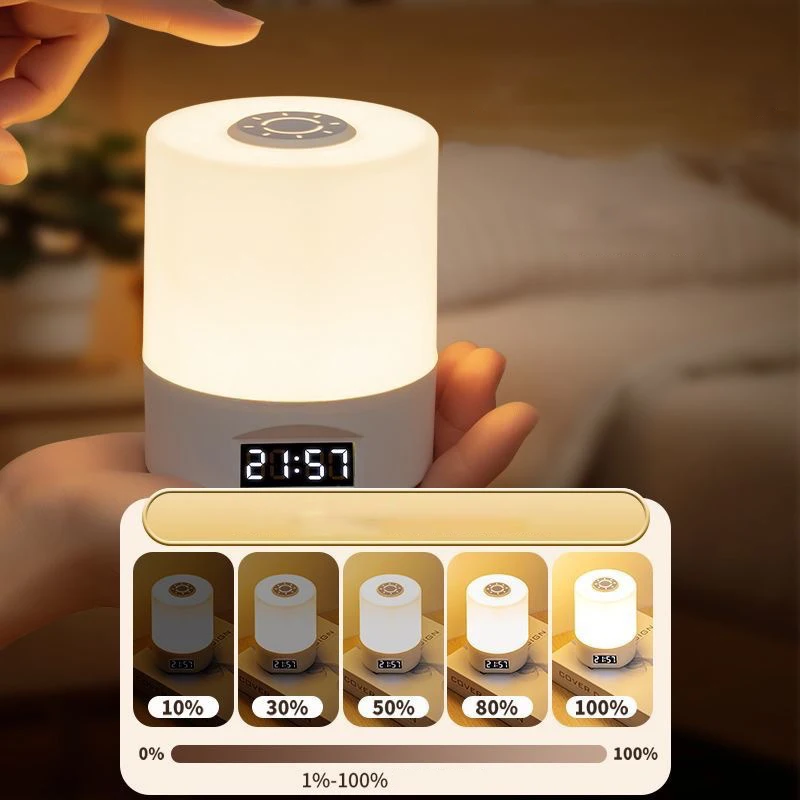

Light Timing Dimmable USB Table Lamp Baby Nursery Bedside Sleeping Reading Touch Switch Book Desk Lamp Rechargeable LED Night