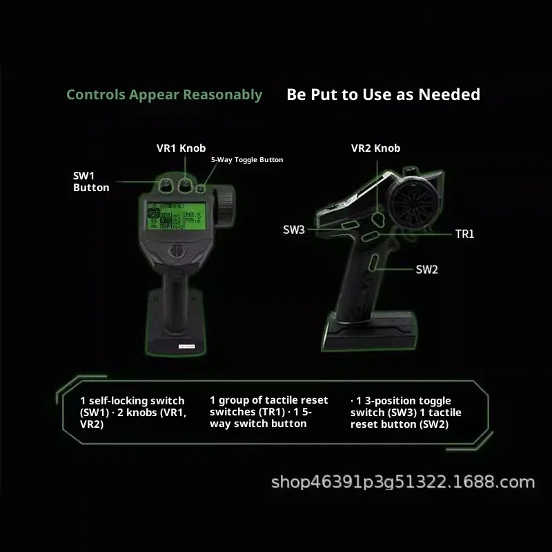 Flysky G7p Rc الارسال والاستقبال R7p Fs-R7p 7ch 2.4ghz تحكم عن بعد لشاحنة مجنزرة سيارة قارب روبوت Fs-G7p