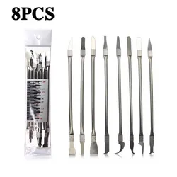 8pcs CPU IC Glue Remover Phone Repair Tool C Chip Repair Thin Blades Piratical Repair Hand Tool For Mobile Phone Computer