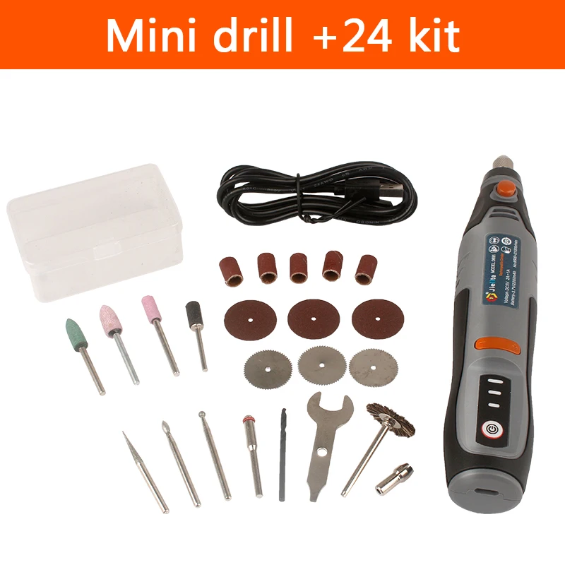 35W draadloze elektrische boormachine Mini draadloos graveren Boren Polijstpen USB oplaadbaar Dremel roterend gereedschap voor sieraden Metaal