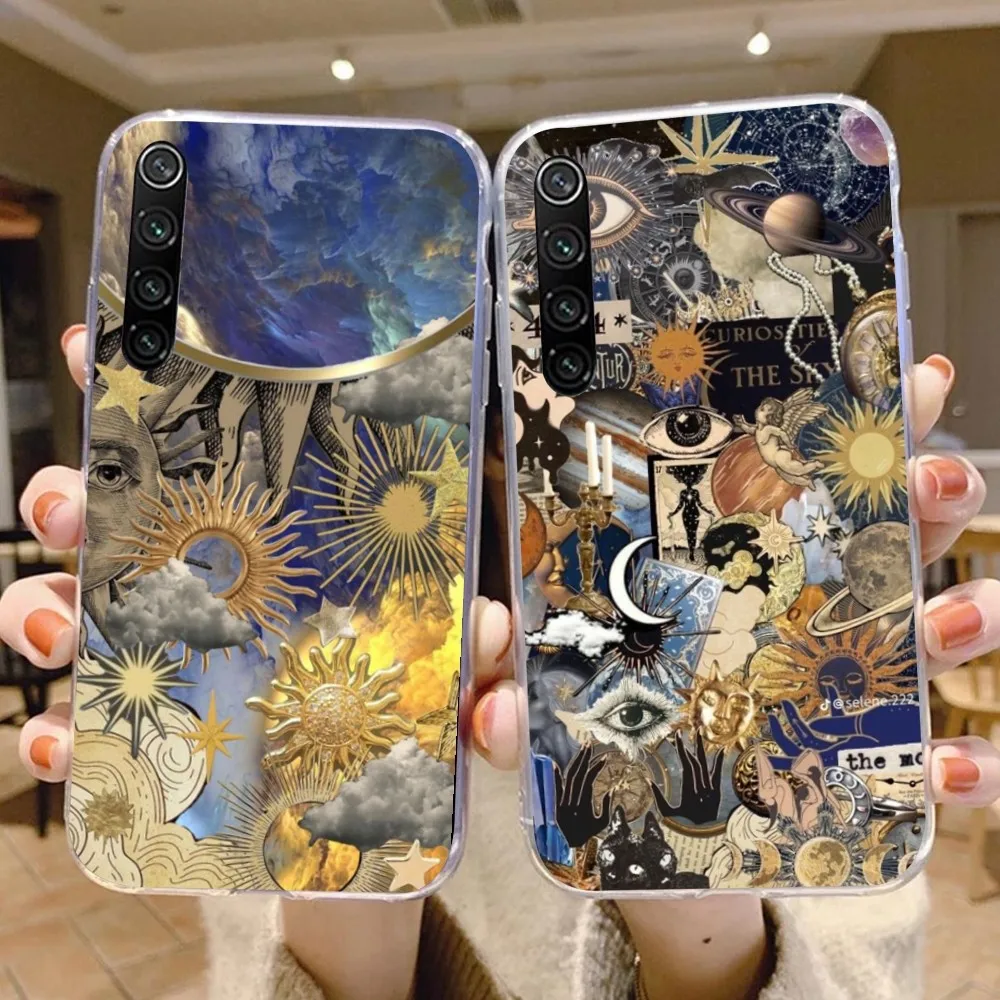 Astrology Divination Mobile Cell Phone Case for Xiaomi 13 Lite 12 11T 10 9 Redmi Note 12 11 10 10S Pro 9 9A 8 Clear Cover Funda