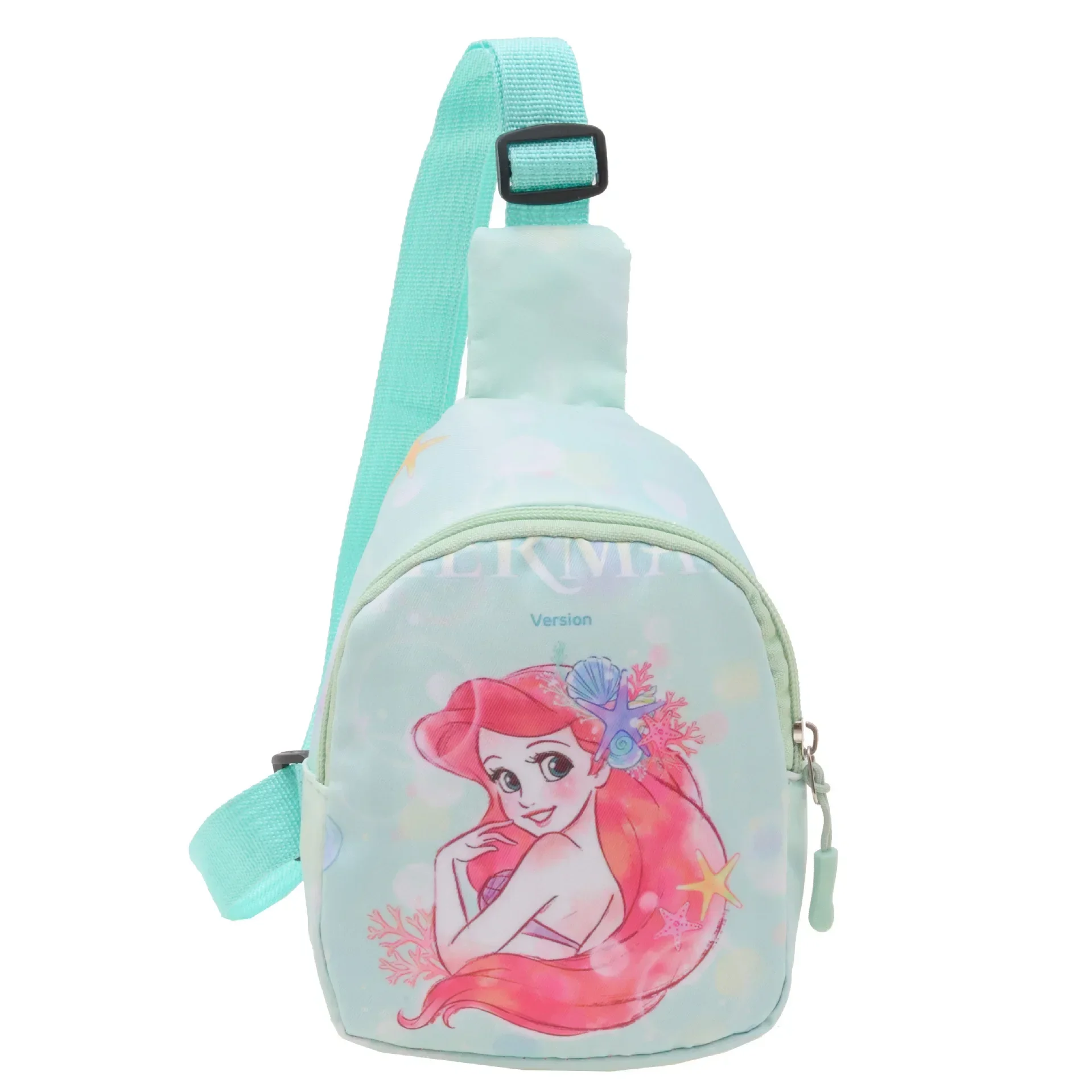 Kawaii Disney Stitch Children Chest Bag Small Cartoon Frozen Mickey Boy Girl Mini Outdoor Shoulder Bags Kid Zipper Wasit Bag