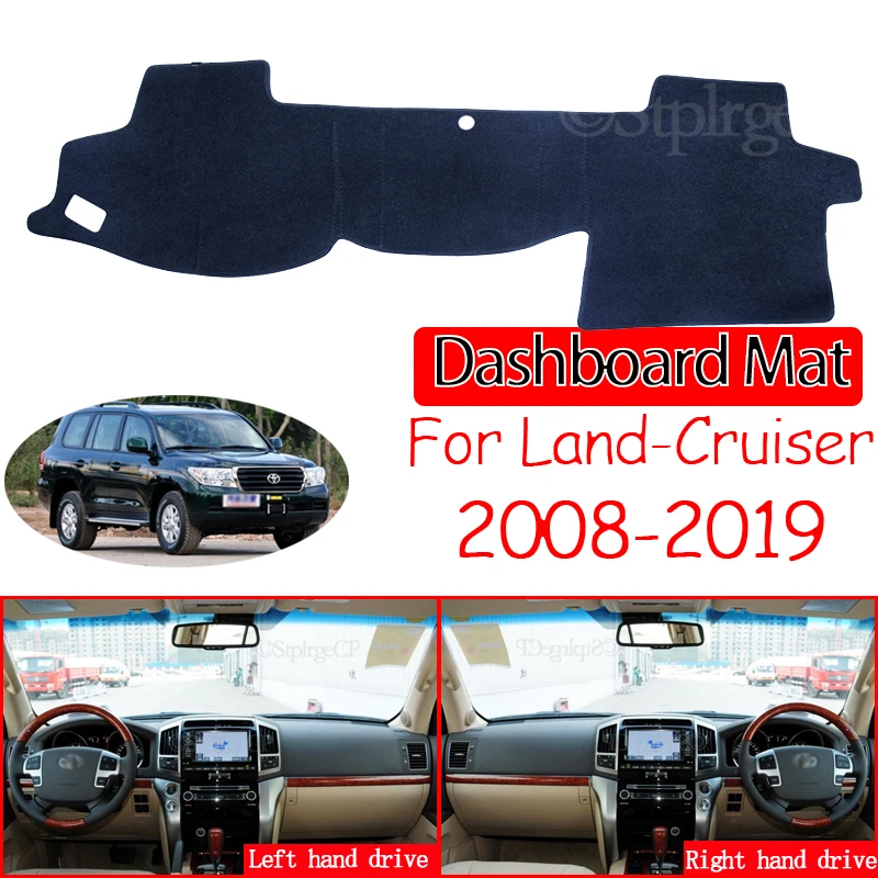 

Противоскользящий коврик для приборной панели, солнцезащитный коврик для приборной панели, аксессуары для ковров 2010 2013 2018 для Toyota Land Cruiser 200 J200 2008 ~ 2019