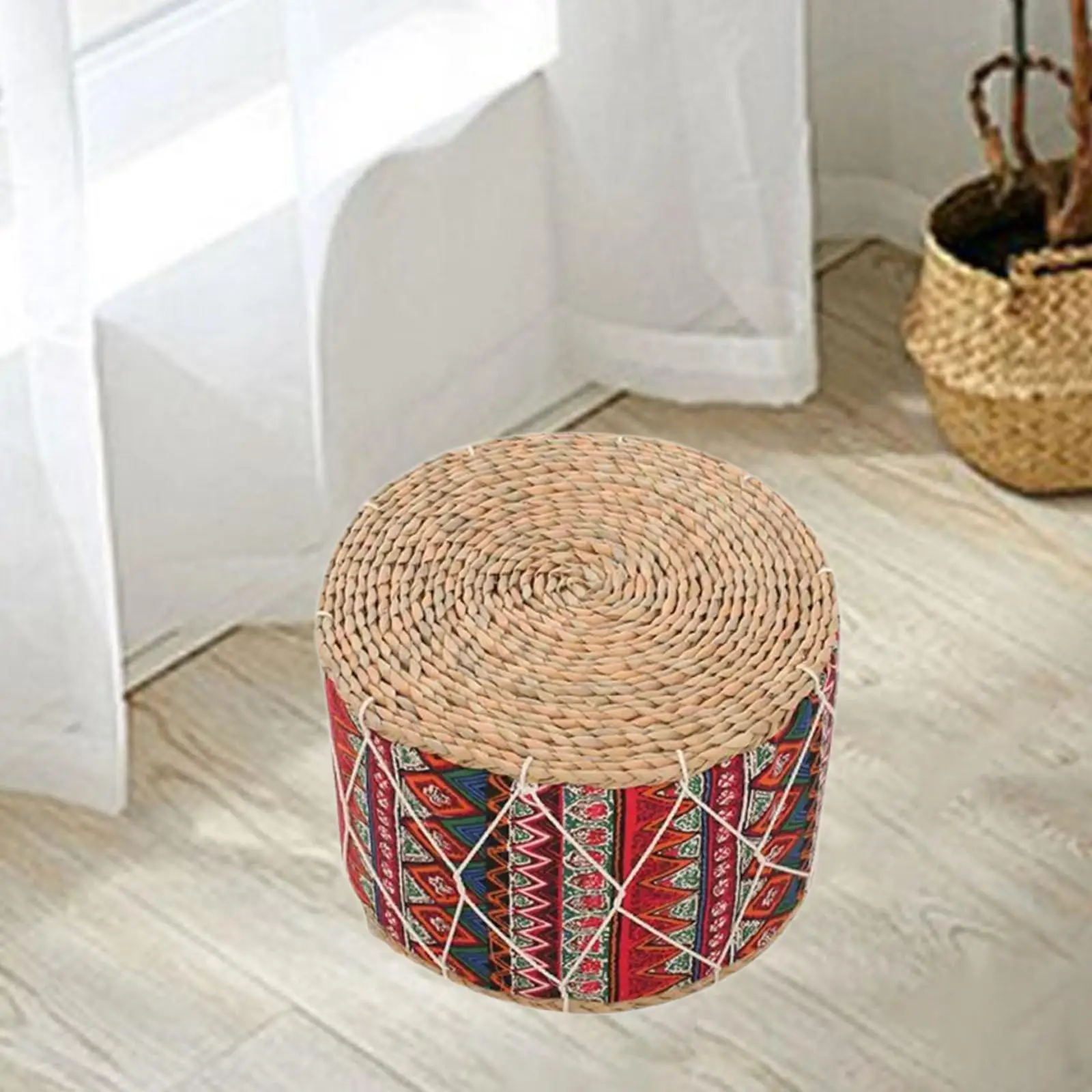 Traditional Meditation Cushion Round Seat Cushion for Tea Ceremony Indoor