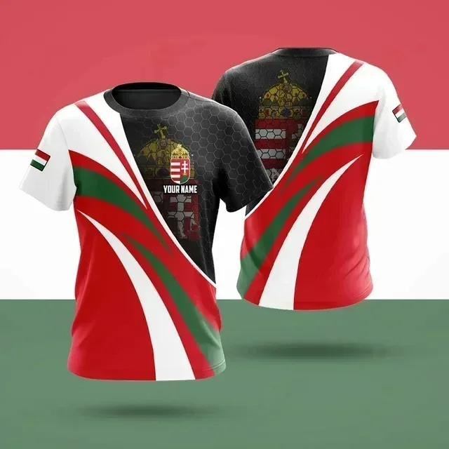 Hungary Flag 3D Printed T-Shirts for Men and Women Fashion Clothing Oversized Tops Boys Short Sleeve T-Shirts Summer Fashion