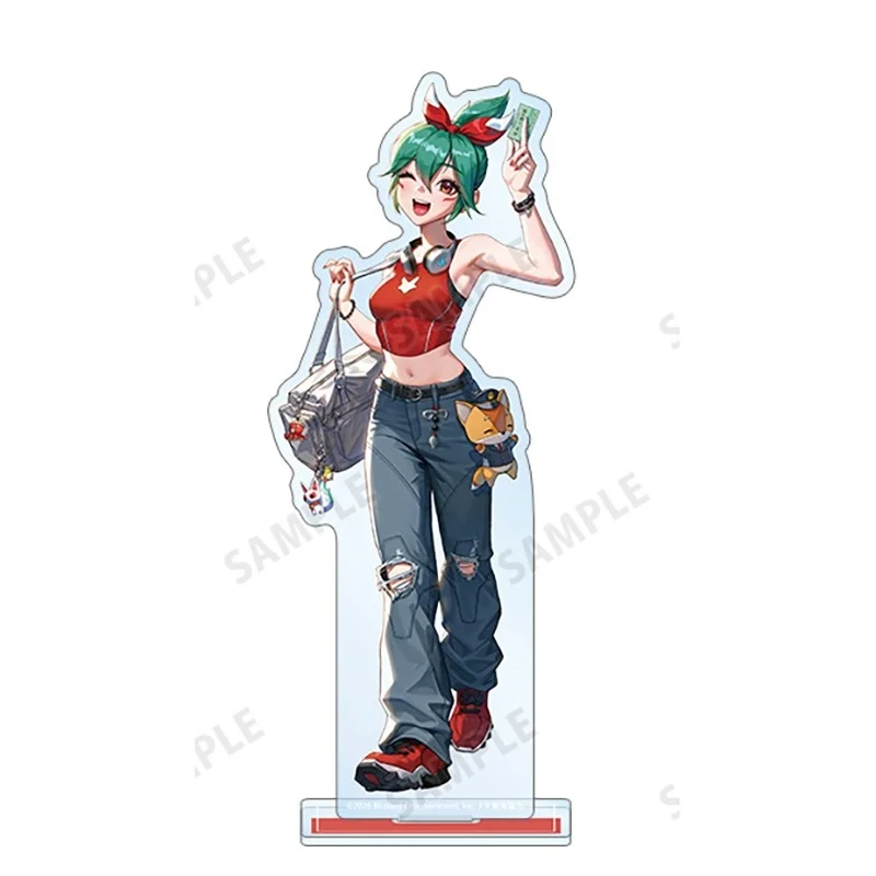 OW Overwatch D.Va Kiriko Hanzo Genji Acrylic Stand Anime Keychain Collection Desktop Acrylic Standee Holder Display Multi Model view 3