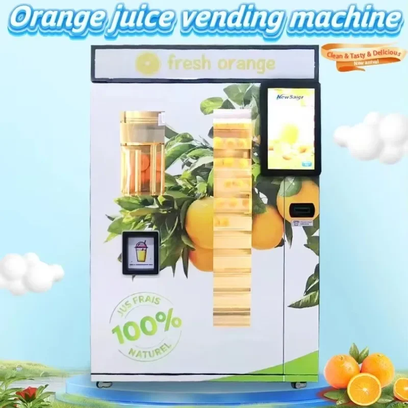 FL Smart Payment Orange Juice Vending Machine with SDK Function Touchscreen Display High Capacity Fast Service Customized