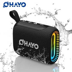 Ohayo Portable Wireless Bluetooth Speaker 10W IPX7 Waterproof Mini Bluetooth Speaker with 24H Battery RGB Lights Mic for Outdoor