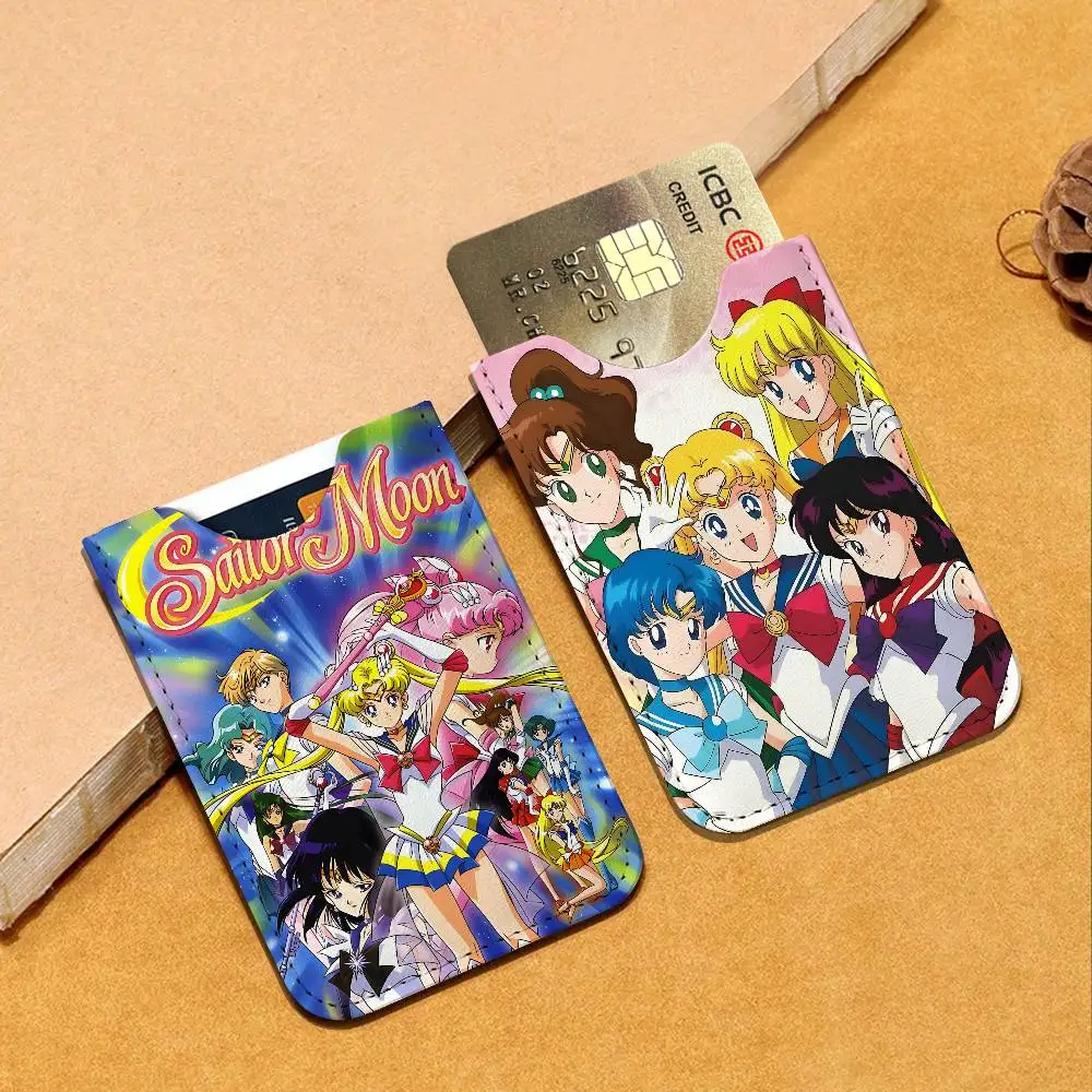 Cartoon S-Sailor-M-Moon Card Protect Credit Bank Card Holder Case Slim Wallet Protector for Men Travel Shopping