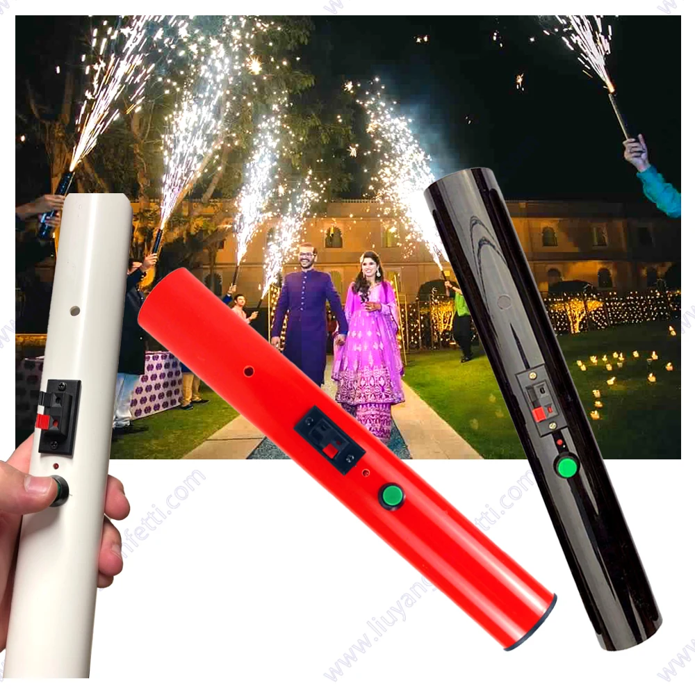 Hand Held Reusable Wedding Cold Fountain Machine Stage Pyrotechnic Party Concert DJ Event Party Disco Night Club Grand Entry Toy