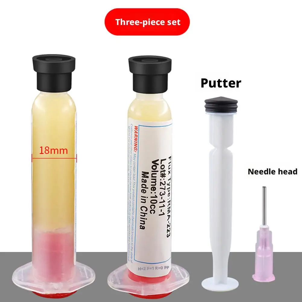 RMA-223 Tin Solder Paste Flux Needle Tip Syringe No-clean Flux Grease For Phone SMD PGA PCB Electronic Weld Soldering