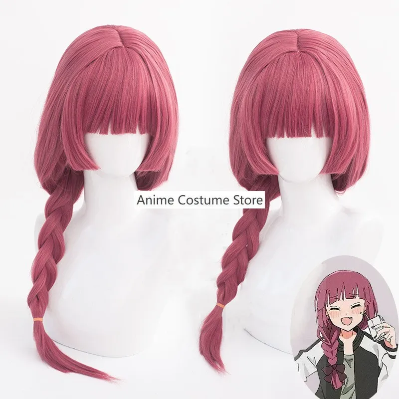 Anime Bocchi den Felsen! Hiroi Kikuri Cosplay Kostüm Perücke Baseball jacke Leibchen Kleid Frau sexy Kawaii Karneval Halloween Anzug