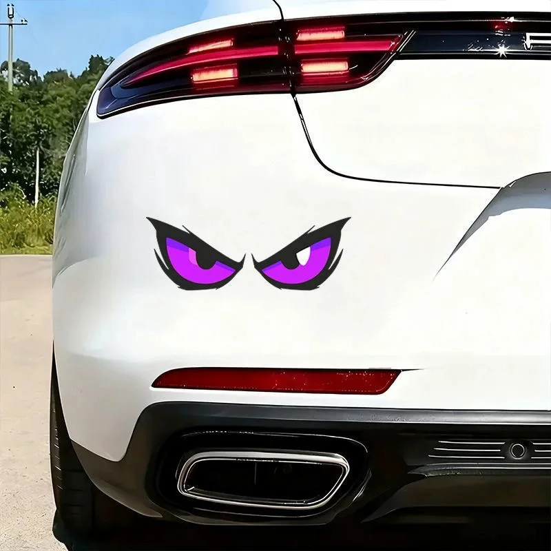 Universal Fierce Evil Eyes Vinyl Sticker Waterproof Decal for Motorcycle Bicycle Helmet Car Moto Body DIY Decoration Accessories gallery 3