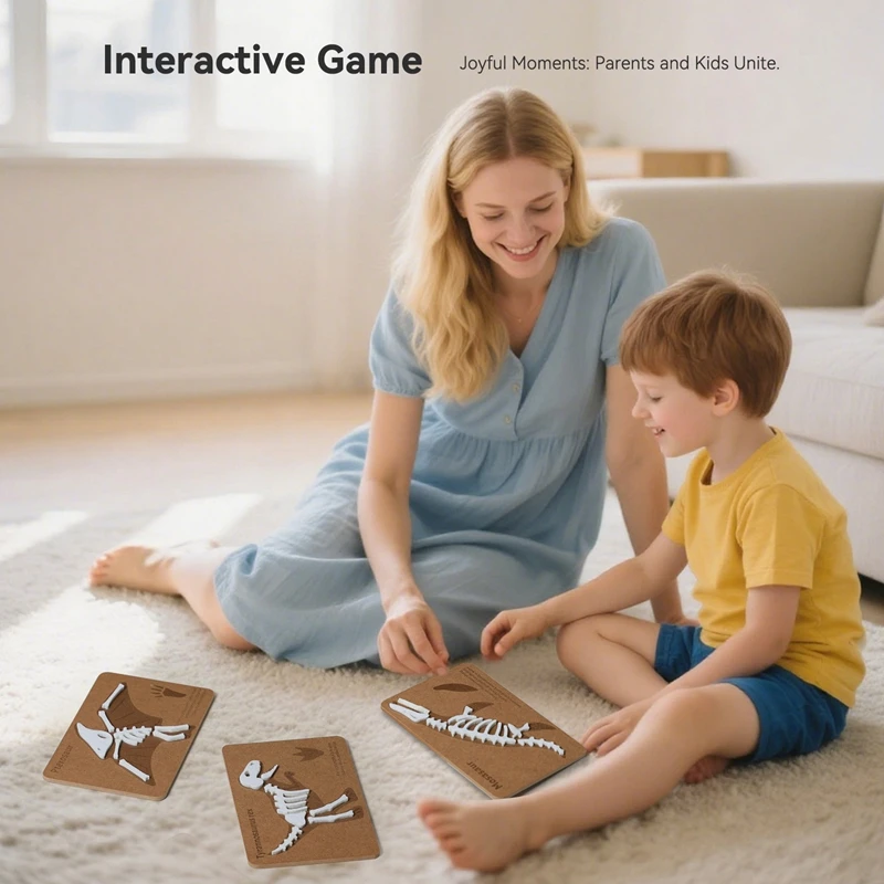 Jouets Montessori pour bébé et mère, jouets fossiles de dinosaures, Super adaptés aux petits explorateurs pour simuler les os de dinosaure fossiles