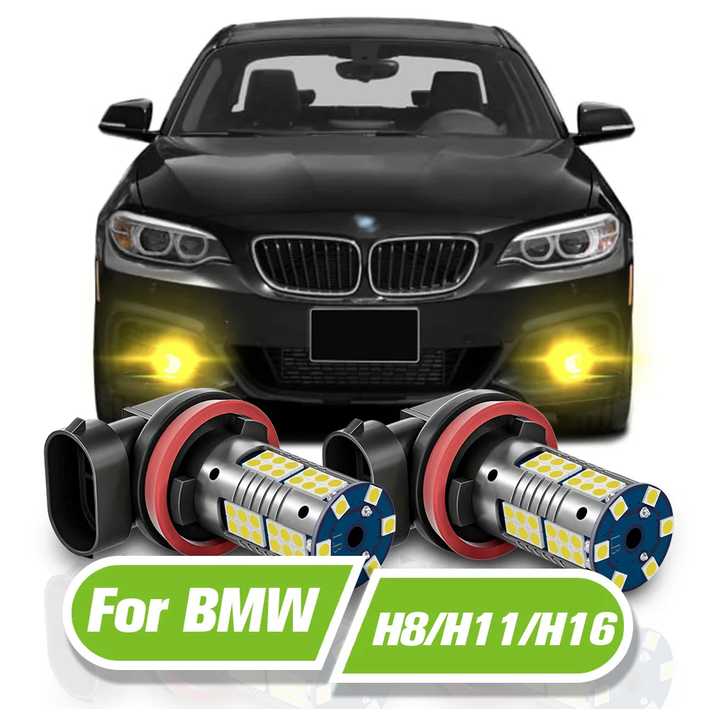 For BMW F20 F21 F45 F23 F22 F87 F46 F30 F80 E93 E92 F34 F31 F33 F83 F32 F82 F36 F10 F01 F02 F03 LED Fog Light H8 2pcs Lamp