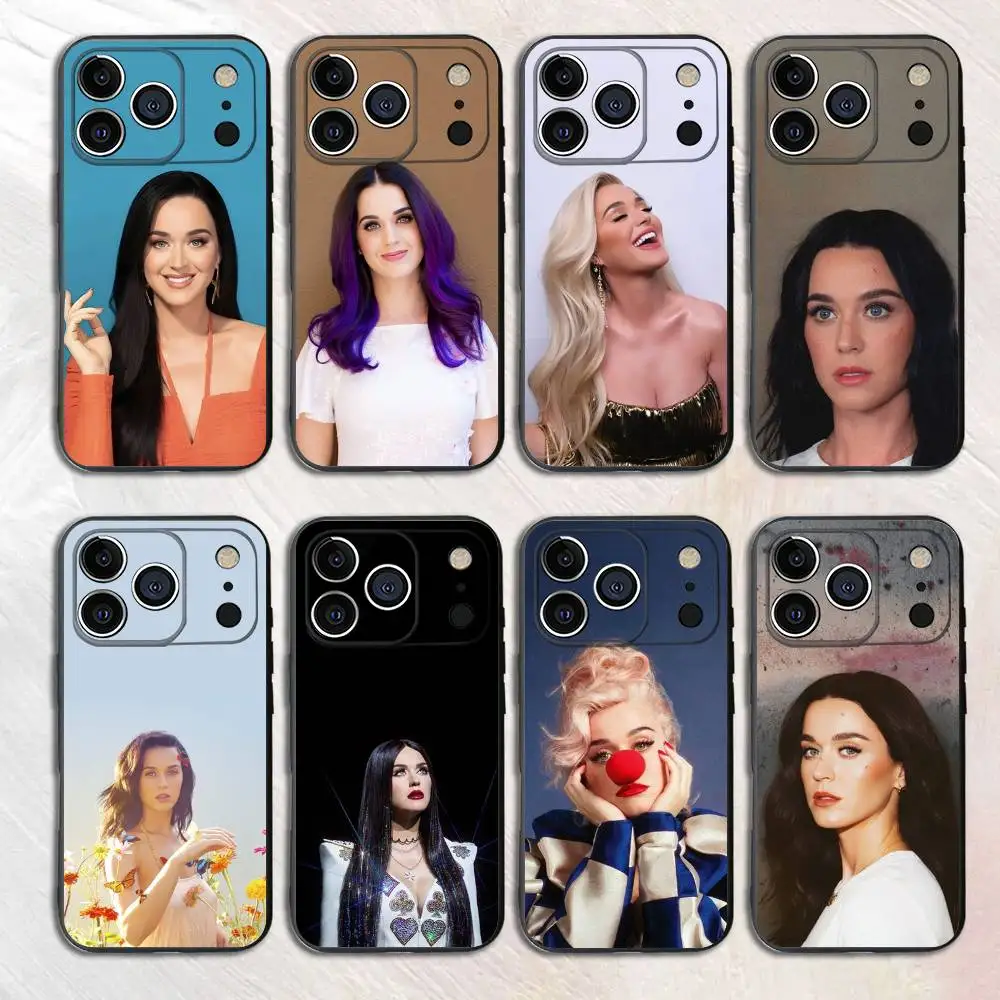

K-Katy P-Perry Phone Case Silicone Phone Case For iPhone 17,16,15,14,13,12,11 X XR XS Plus Pro Max SE Shockproof Soft Cover