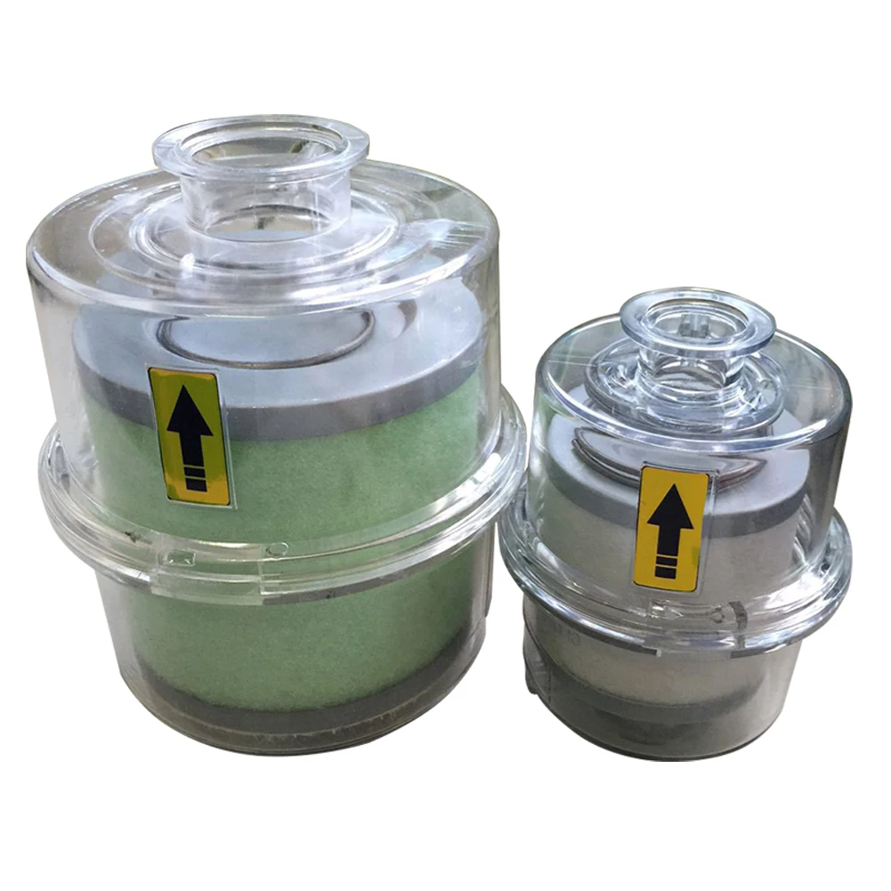 Oil Mist Filter Exhaust Filter KF25/KF40 High-strength Transparent Shell Long-lasting Filtration Quick Release Flange Interface