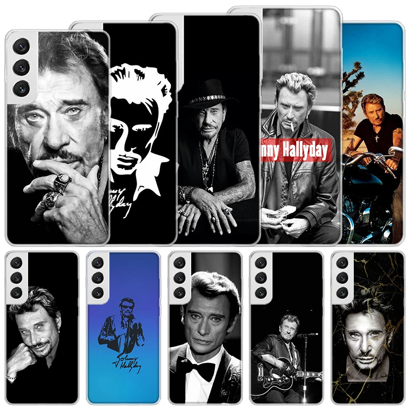 Johnny Hallyday Music Soft Case For Samsung Galaxy S24 S23 S22 S21 Ultra S20 FE S10 Plus Phone Cover S9 S8 + S10E Funda Coque