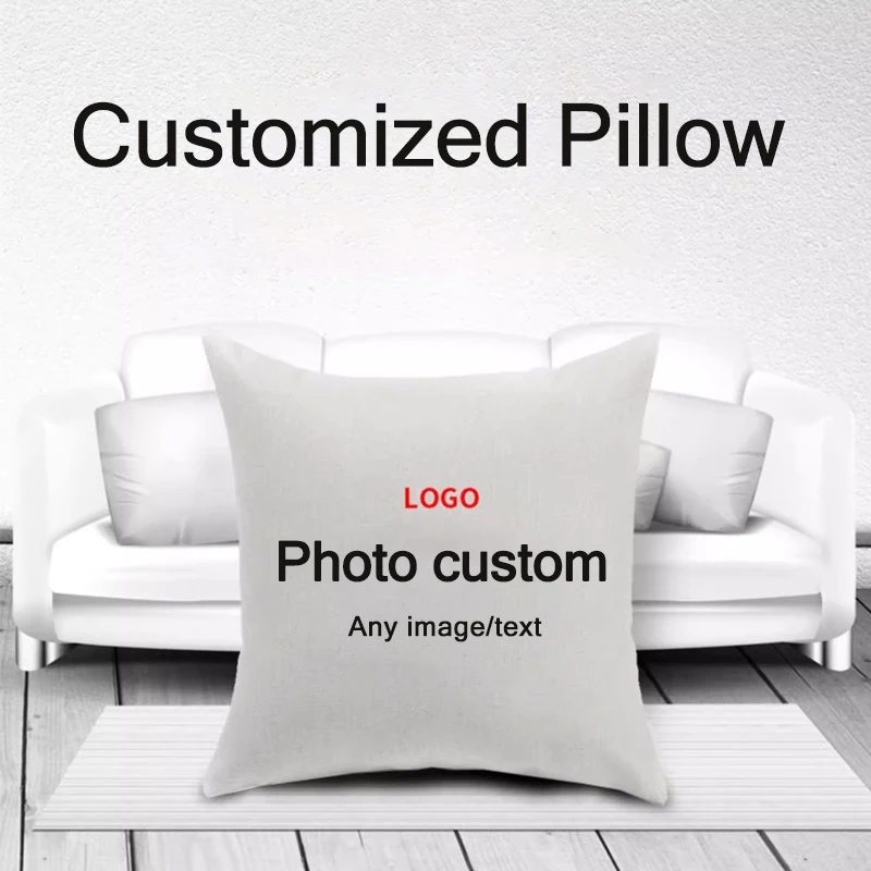 DlY cushion cover custom photo print cushions living room sofa couple family kids photos office nap cushions cover