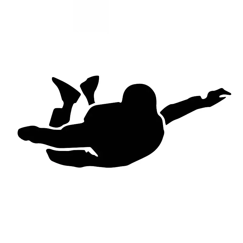 

Parachute Pilot Pattern Decals High Quality Car Window Decoration Personality Pvc Waterproof Decals Black/white, 16cm*7cm