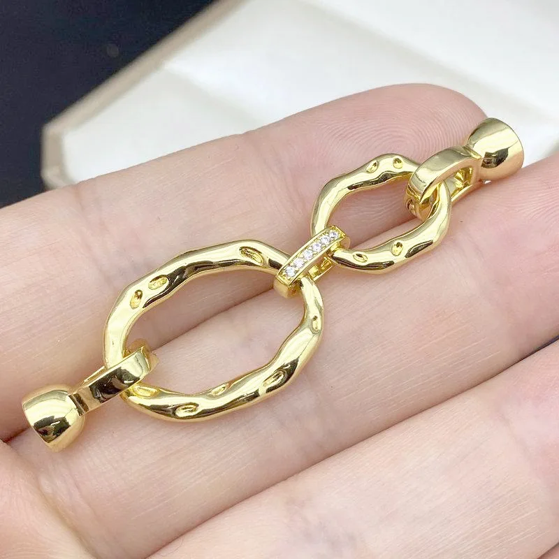 

VIP High Quality Double Ring Openable Pearl Buckle Handmade Diy Bracelet Necklace Closing Connection Buckle Wholesale