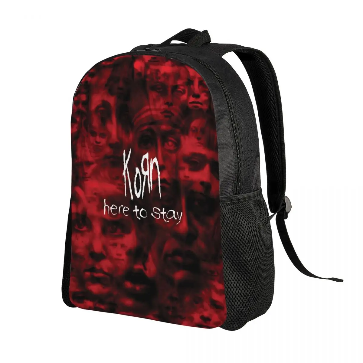 Customized Korns Heavy Metal Music Hard Rock Roll Backpack Men Women Fashion Bookbag for School College Band Bags