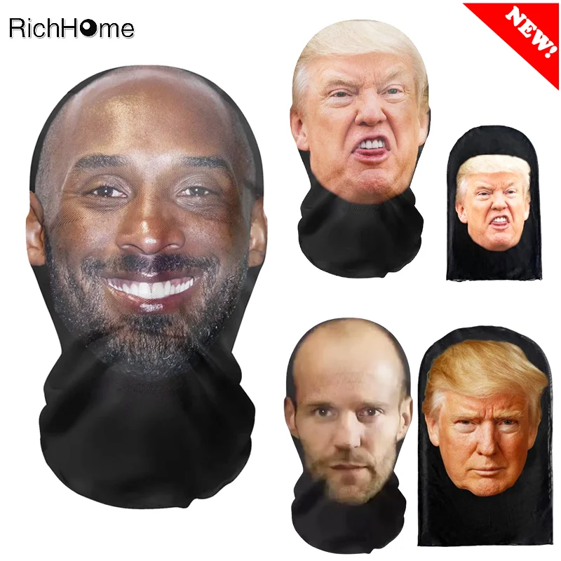 Cosplay Props Mesh Mask Celebrity Rapper Face Mask for Kobe | Full Face Mask for Jason Stanson ,Hat for Shiesty Parody Baraklava