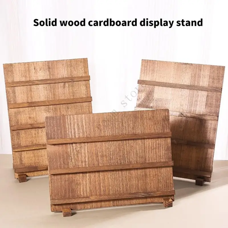Wooden Jewelry Display Stand Rack 3 Layers/4 Layers Earring Nail Art Display Board For Home Retail Store Jewellery Holder
