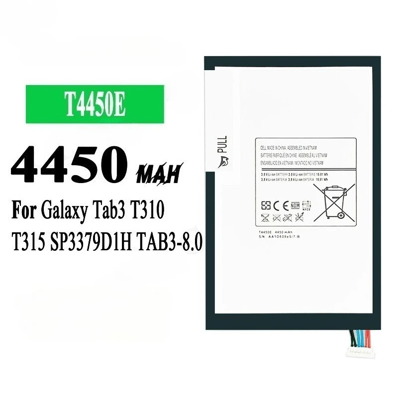 New High Quality T4450E Battery For  Samsung Galaxy Tab 3 8.0'' T310 T311 T315 SM-T310 T3110 E0288 E0396 Tablet Battery