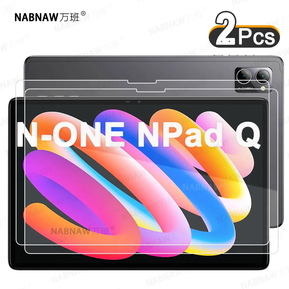 2 Pieces HD Scratch Proof Screen Protector Tempered Glass For N-ONE NPad Q 10.1-inch Tablet Protective Film Free Bubble