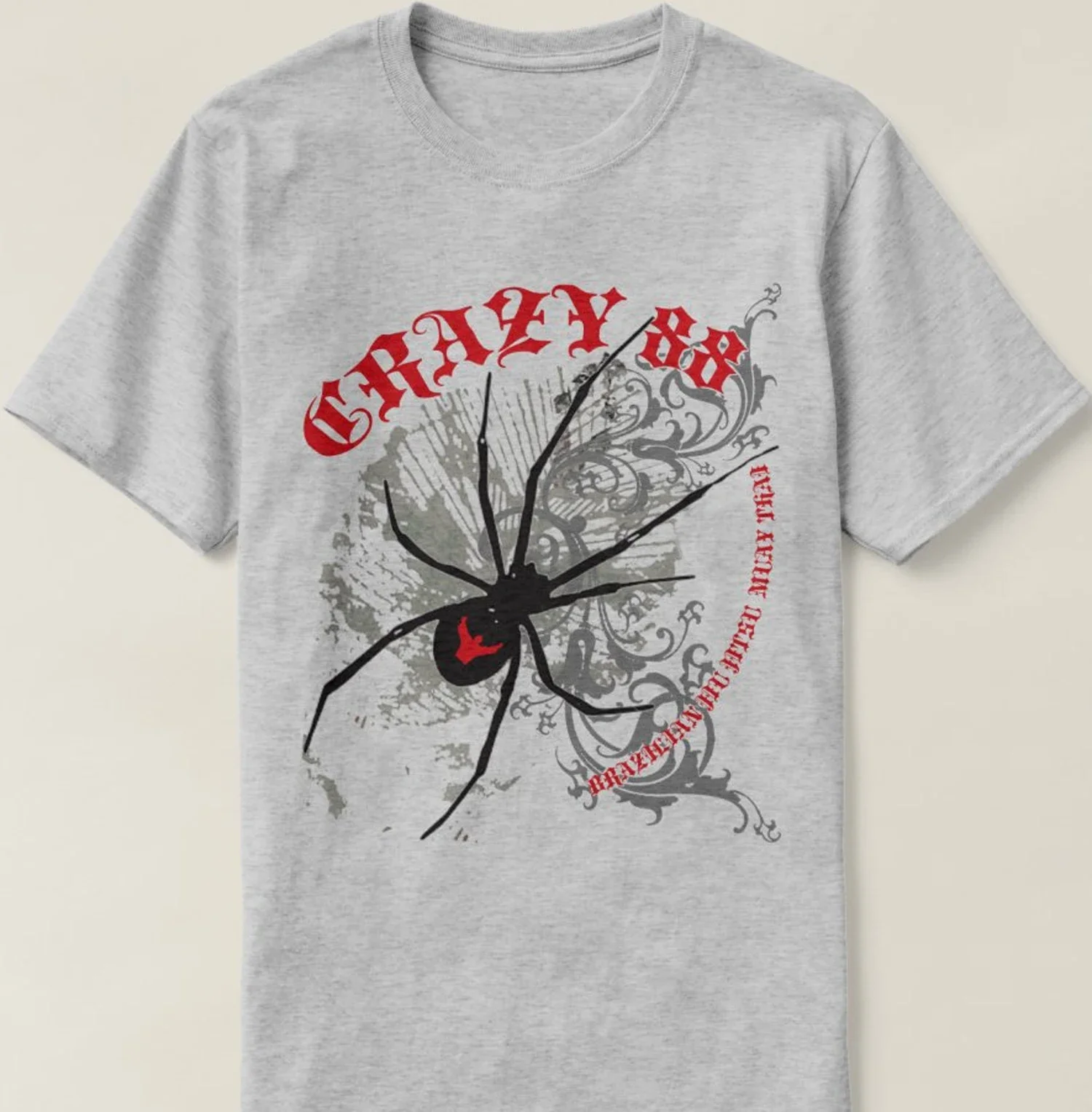 الأرملة السوداء البرازيل جيو جيتسو MMA الملاكمة التايلاندية القتالية تي شيرت 100% القطن س الرقبة الصيف قصيرة الأكمام عادية قميص رجالي حجم S-3XL