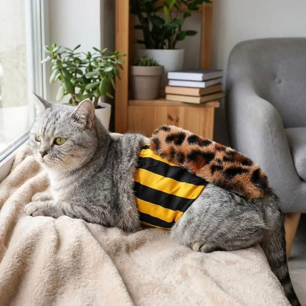 

Automatic Cat Calming Toy Soft Plush with Remote Interactive Cat Toy Realistic Motion Adjustable Speed Kitten Calming Device