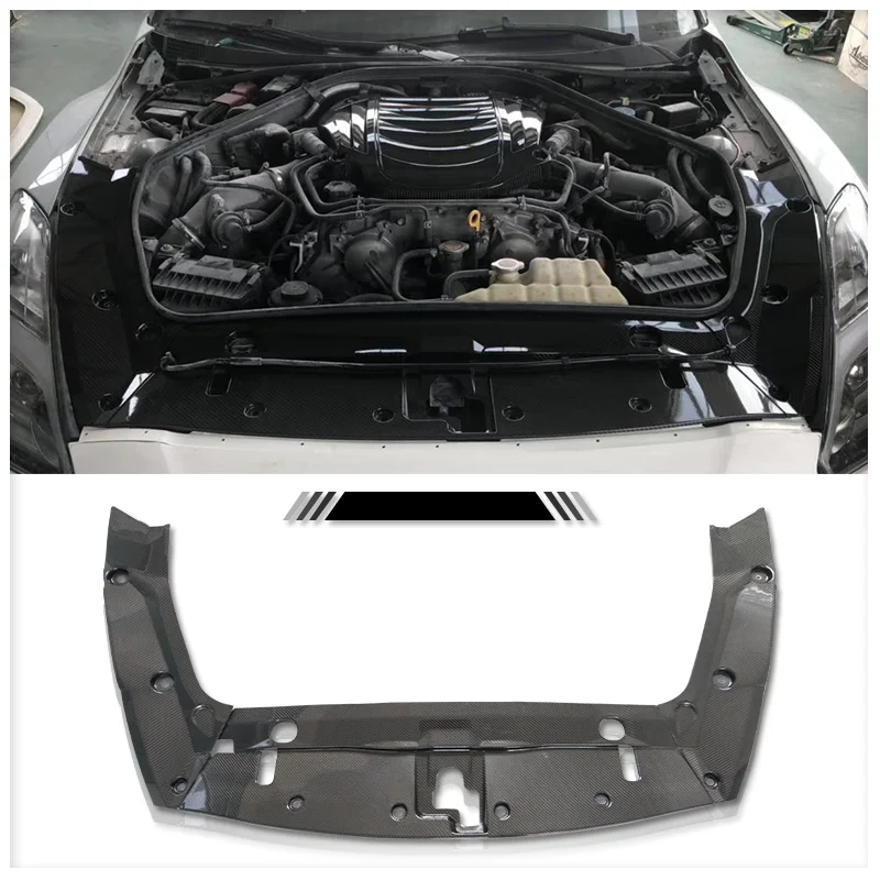 CARBON FIBER CF NORDRING CHALLENGE STYLE ENGINE BAY DRESS UP KIT 3PCS FOR 08- R35 GTR