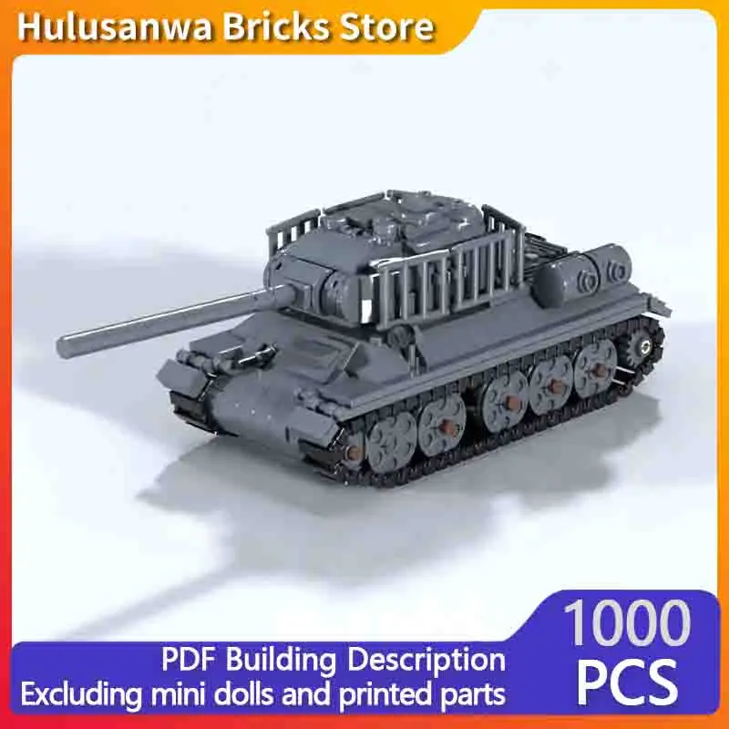 

T-34 Military Tanks Model MOC Building Bricks War Equipment Modular Technology Gifts Holiday Assemble Children Toys Suit
