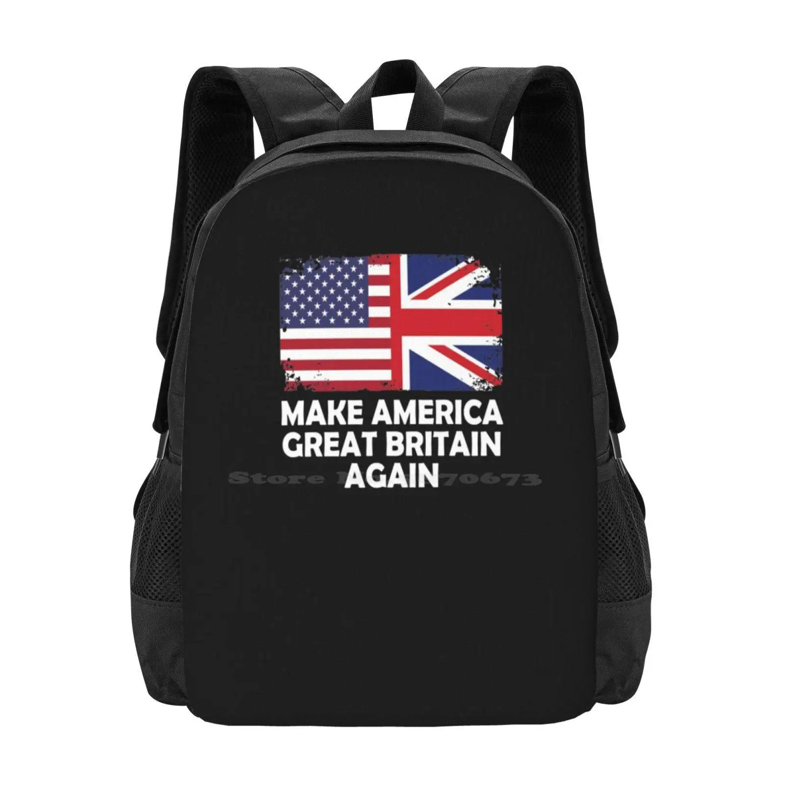 

Рюкзак Make America Great Britain Again V5 для студентов, школьная дорожная сумка для ноутбука, британский юмор, английский друг, политическое развлечение