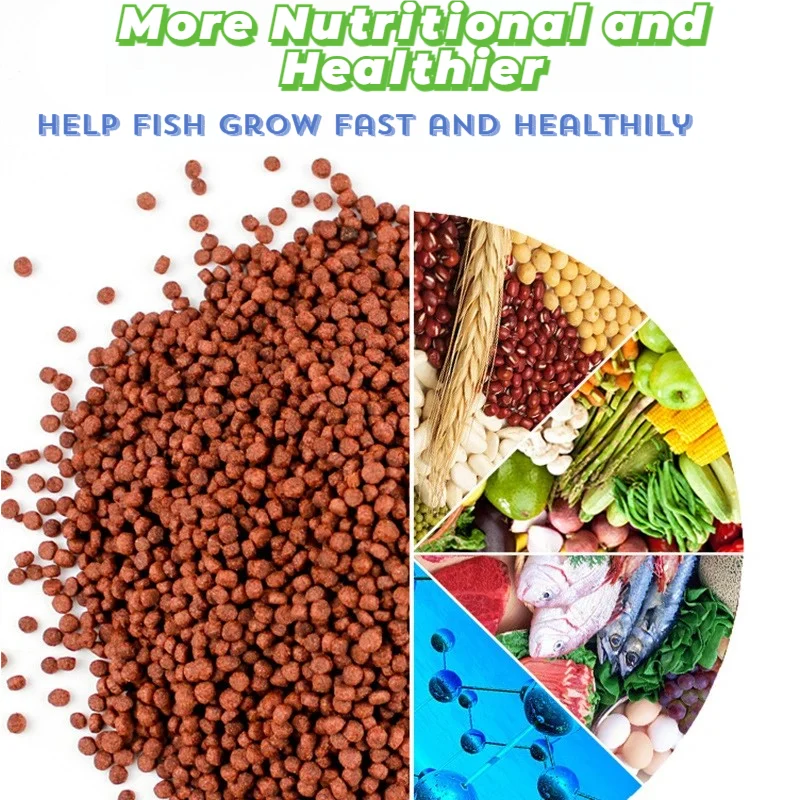 Blutpapageien-Fischpelletfutter, Fischfarbe verbessert das Aquarium, Fischfutter mit ausreichend Astaxanthin, hohem Proteingehalt und Ernährung – Detail 5