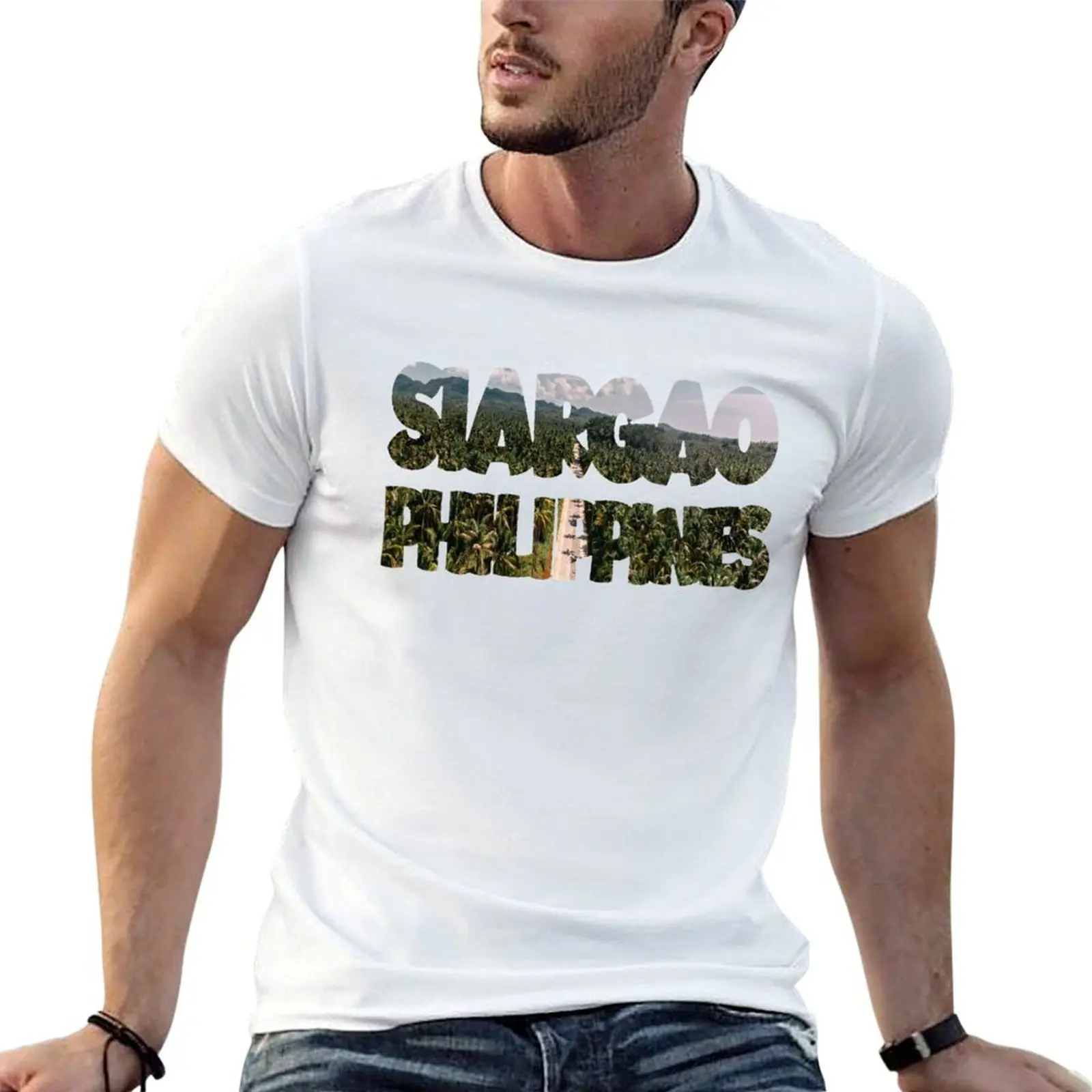 Asia Collections - Siargao Text T-Shirt designer shirts shirts graphic tees mens cotton t shirts